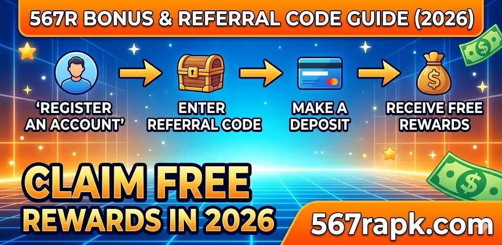 567R bonus dashboard showing referral rewards and cashback offers in 2026
