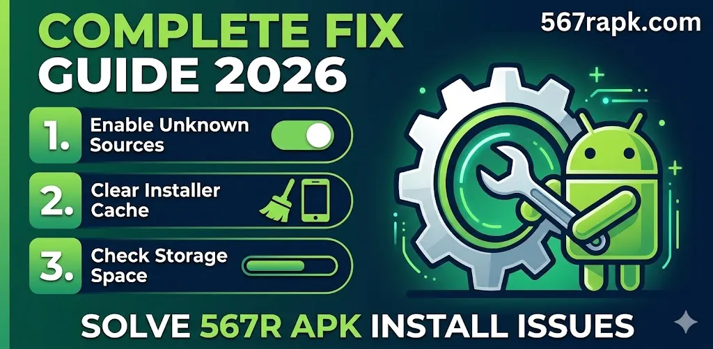 567R APK not installing error fix guide for Android users 2026