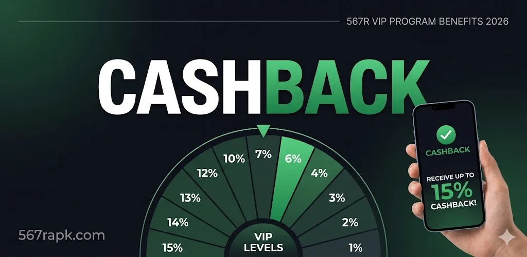 567R VIP levels and progression rewards structure